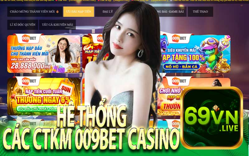 Hệ Thống Các CTKM 009Bet Casino